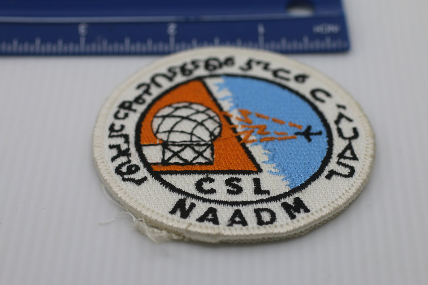 Souvenir patch badge CSL NAADM airplane airport