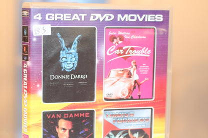 4 Great DVD Movies Collection - Donnie Darko, Car Trouble, Timecop, Transformers