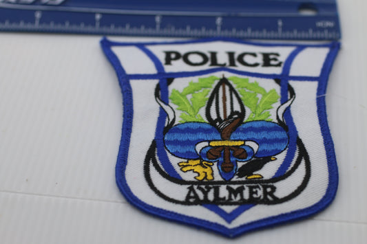 Souvenir patch badge Police Aylmer law enforcement