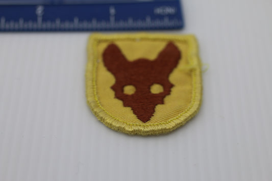 VTG Souvenir patch scout badge honor Louveteaux Loup sizaine Brun Canada