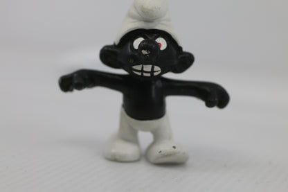 Angry Smurf Black Teeth Vintage 20007 Figure Schleich Peyo Figurine 1966-Large