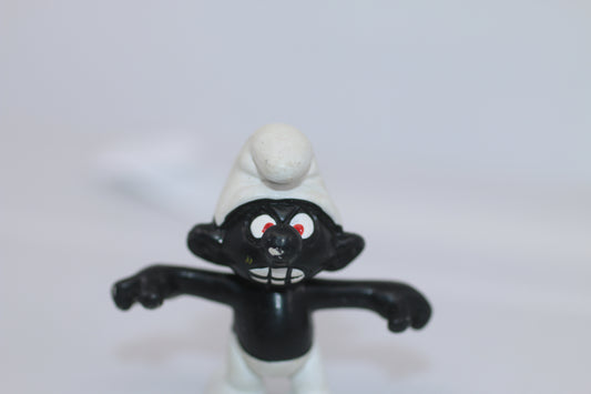 Angry Smurf Black Teeth Vintage 20007 Figure Schleich Peyo Figurine 1966-Large