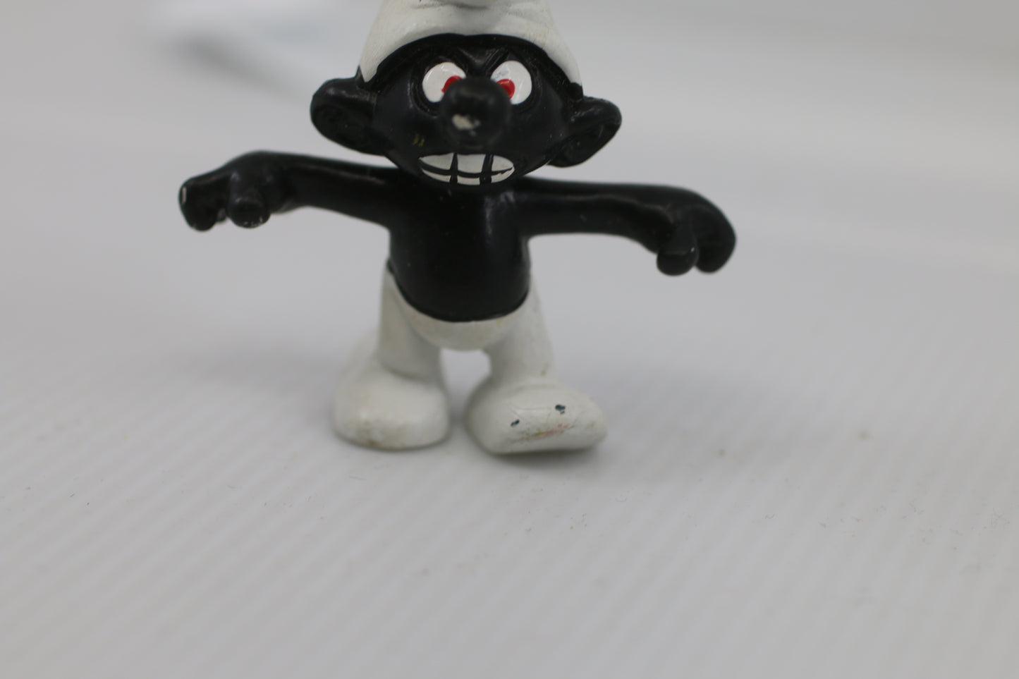 Angry Smurf Black Teeth Vintage 20007 Figure Schleich Peyo Figurine 1966-Large