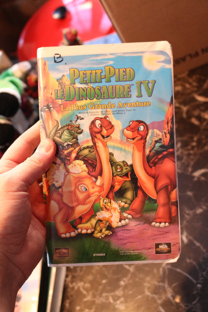 Petit-Pied Le Dinosaur Iv La Plus Grande Aventure Vhs Video-Cassette French