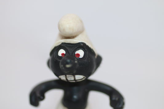 Angry Smurf Black Teeth Vintage 20007 Figure Schleich Peyo Figurine 1966-Large (Copie)
