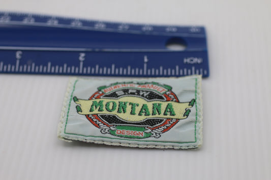 VTG Souvenir patch pants badge Montana authentic product design logo