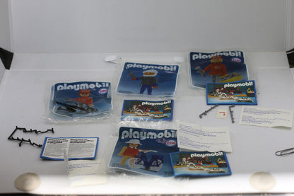 Vintage Playmobil Esso Empty Bags Inserts Booklets Lot 1980s Original