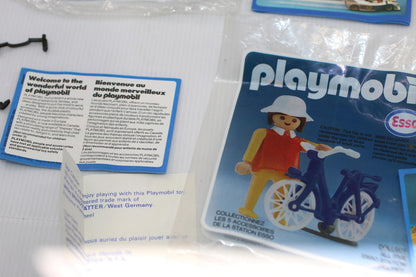 Vintage Playmobil Esso Empty Bags Inserts Booklets Lot 1980s Original