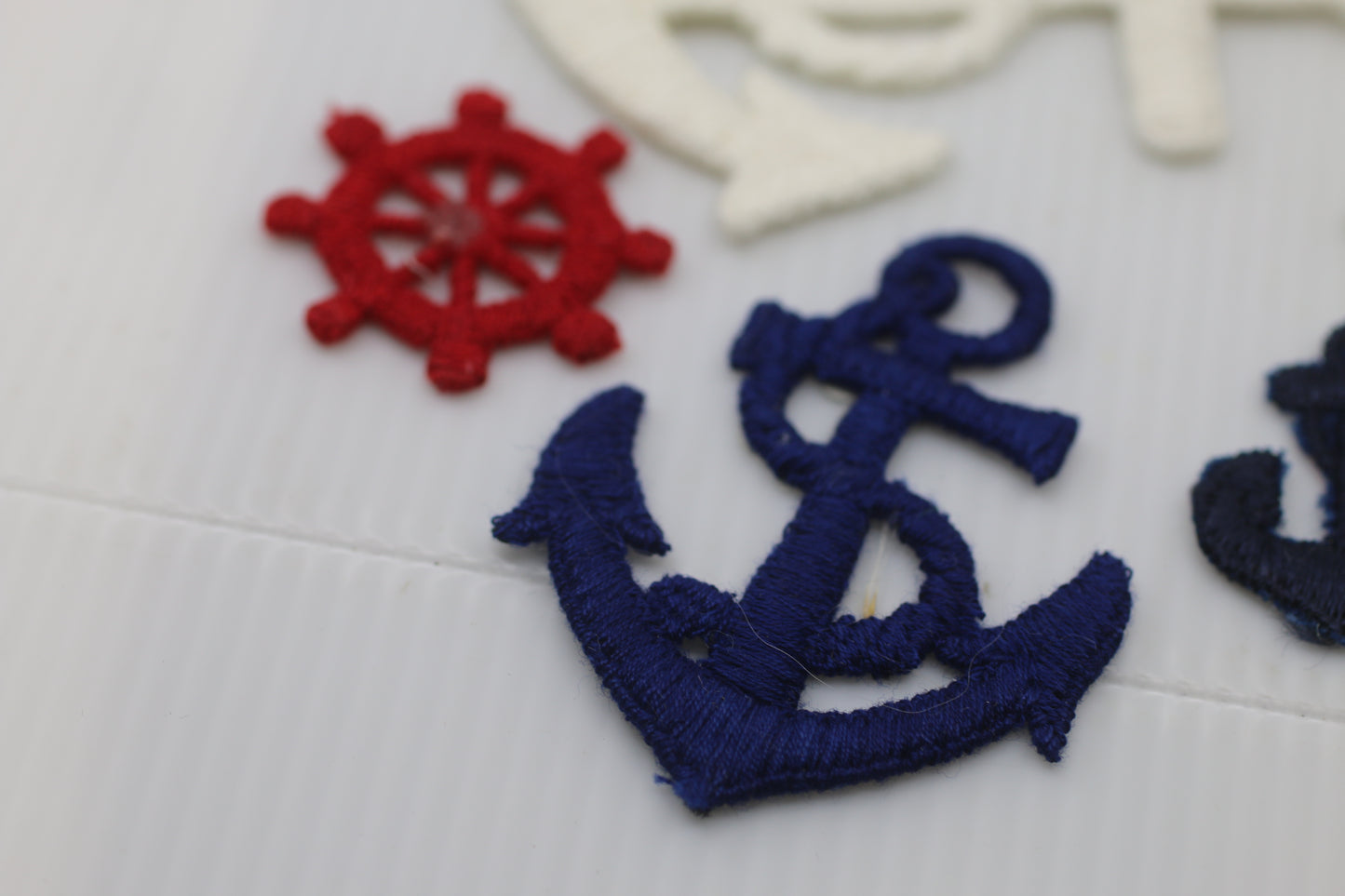 Lot of Embroidered patch badge Colored Anchor Appliques Embroidery Nautical