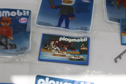 Vintage Playmobil Esso Empty Bags Inserts Booklets Lot 1980s Original