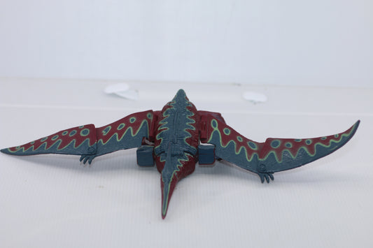 Vintage 1990s Transforming Pterodactyl Robot Figure Dinosaur Toy