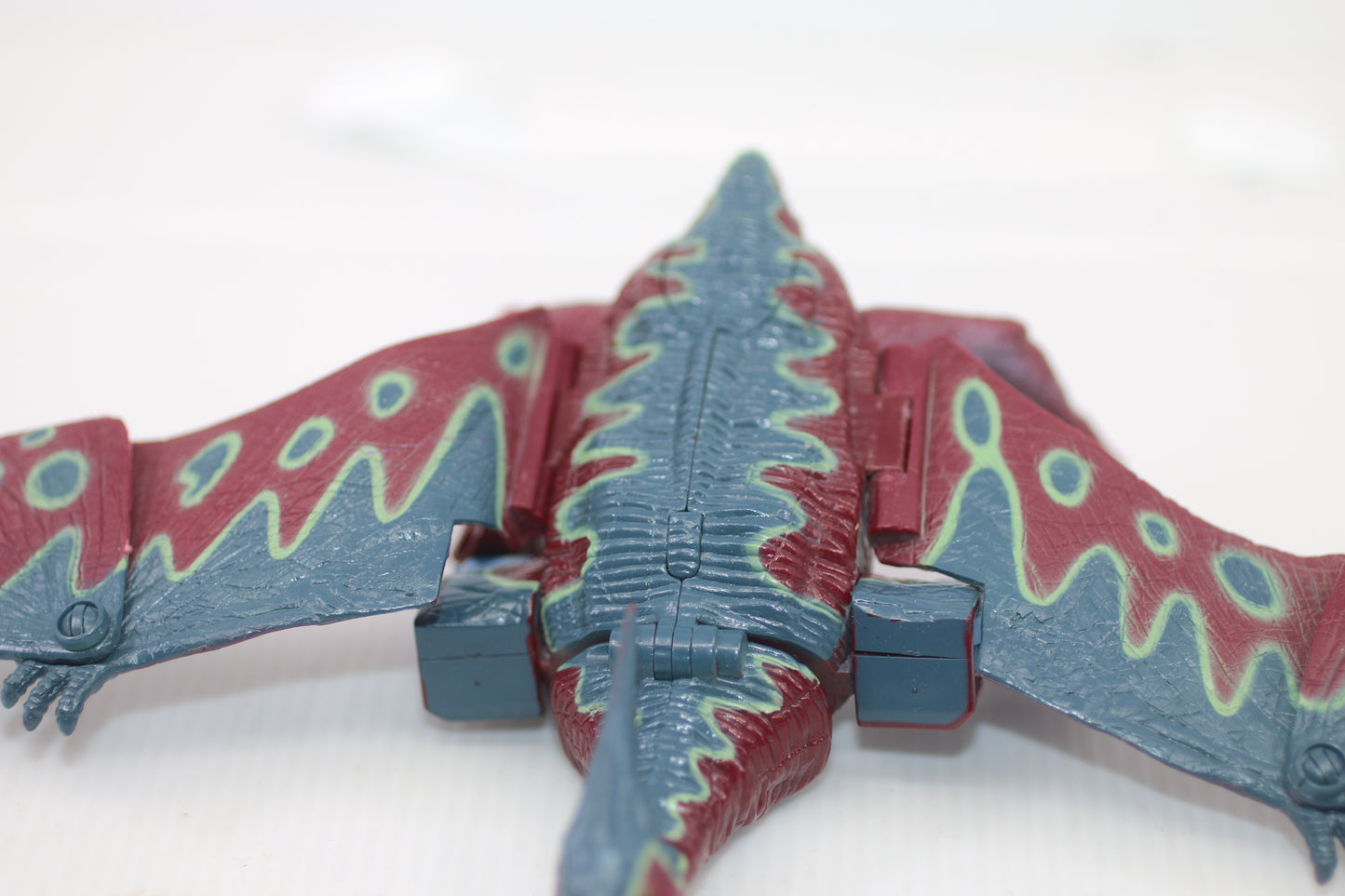 Vintage 1990s Transforming Pterodactyl Robot Figure Dinosaur Toy