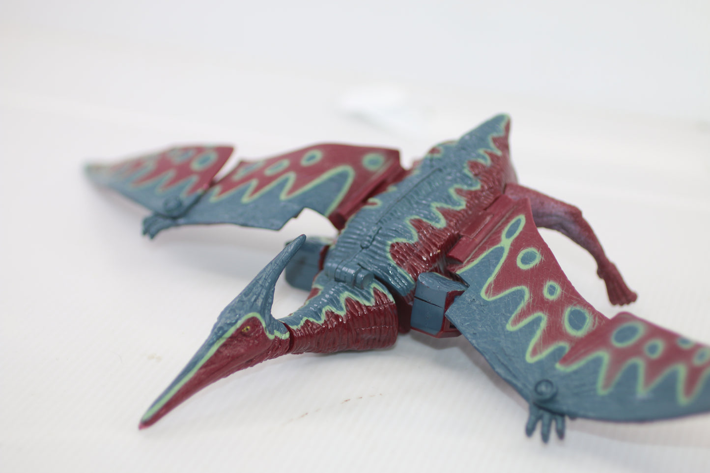 Vintage 1990s Transforming Pterodactyl Robot Figure Dinosaur Toy