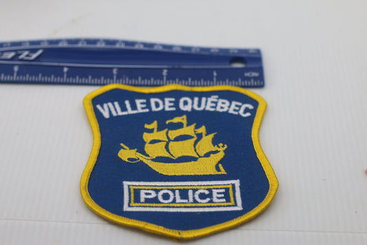 Vintage Souvenir Patch Badge Authentic Police Ville de Québec écusson