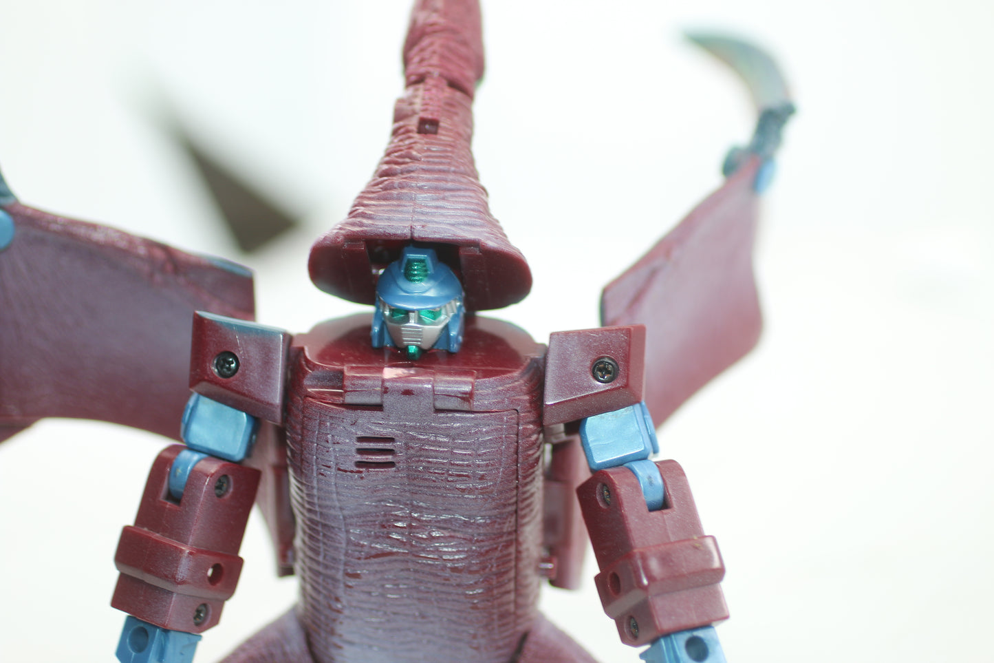 Vintage 1990s Transforming Pterodactyl Robot Figure Dinosaur Toy