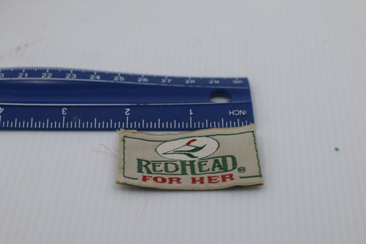 Souvenir Red Head Tradition since 1856 clothing label patch