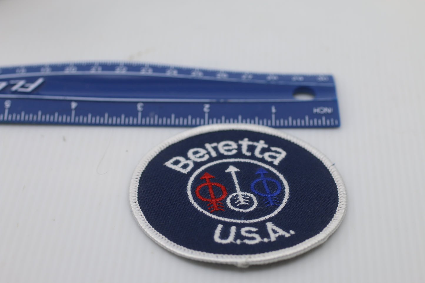 Beretta Firearms USA Patch Iron On Embroidered Vintage NOS