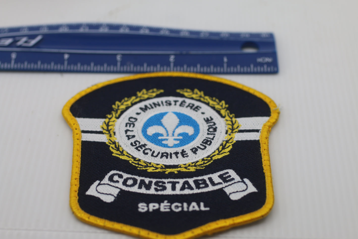 Vintage Souvenir patch embroidered patch Ministère Sécurité Publique Québec