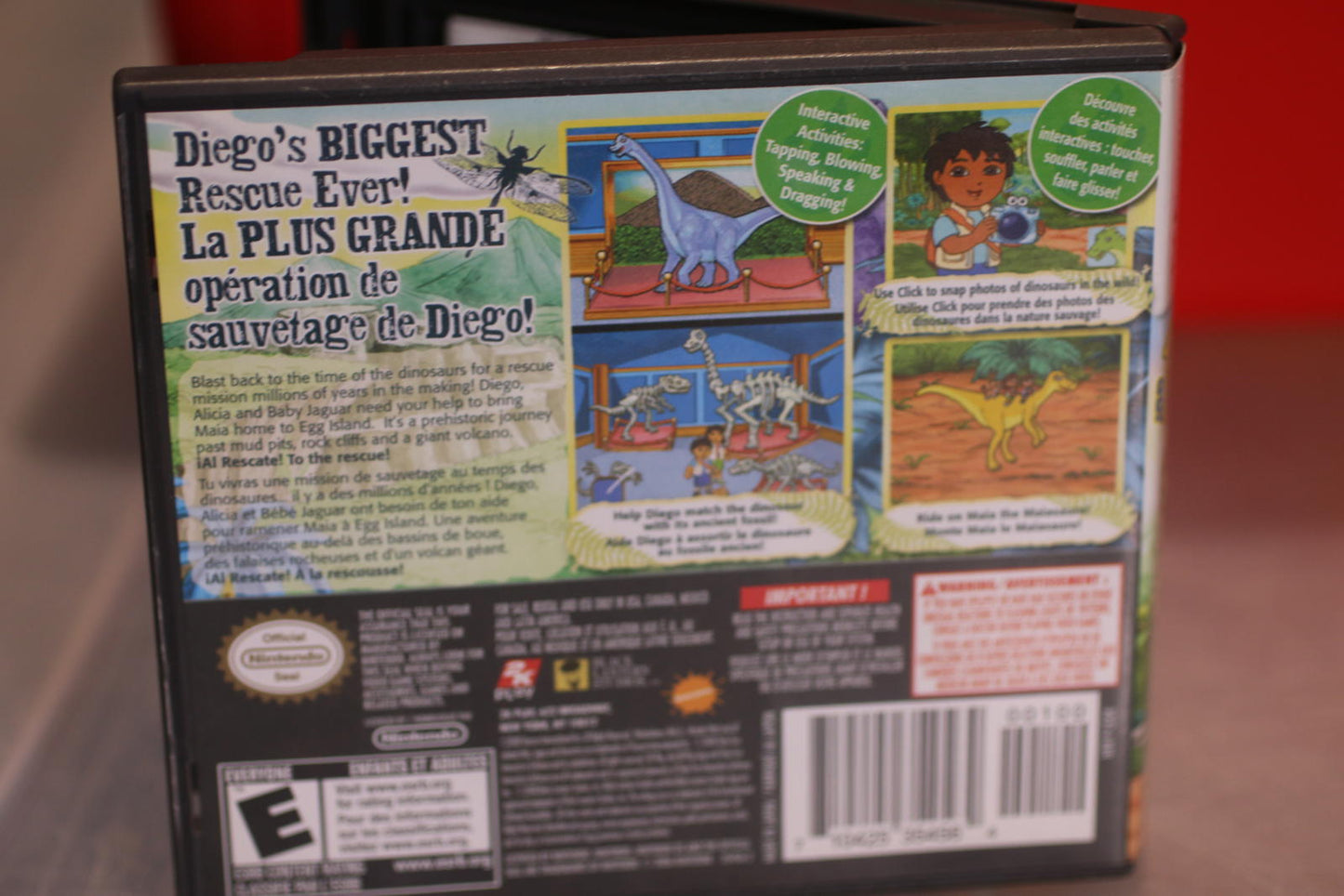 Go Diego Go! Great Dinosaur Rescue Nintendo DS Video Game Complete in box Manual