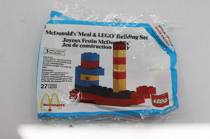 Vintage 1986 McDonalds Happy Meal LEGO Building Sets Boat Ship New Old Stock