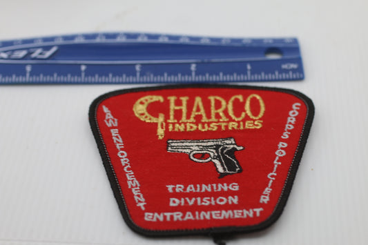 Vintage Souvenir patch embroidered patch Charco industries Law policier