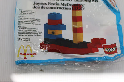 Vintage 1986 McDonalds Happy Meal LEGO Building Sets Boat Ship New Old Stock