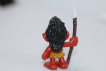 Peyo Smurfs Jungle Native Wild Smurf Figure, Bully Figurine. West Germany