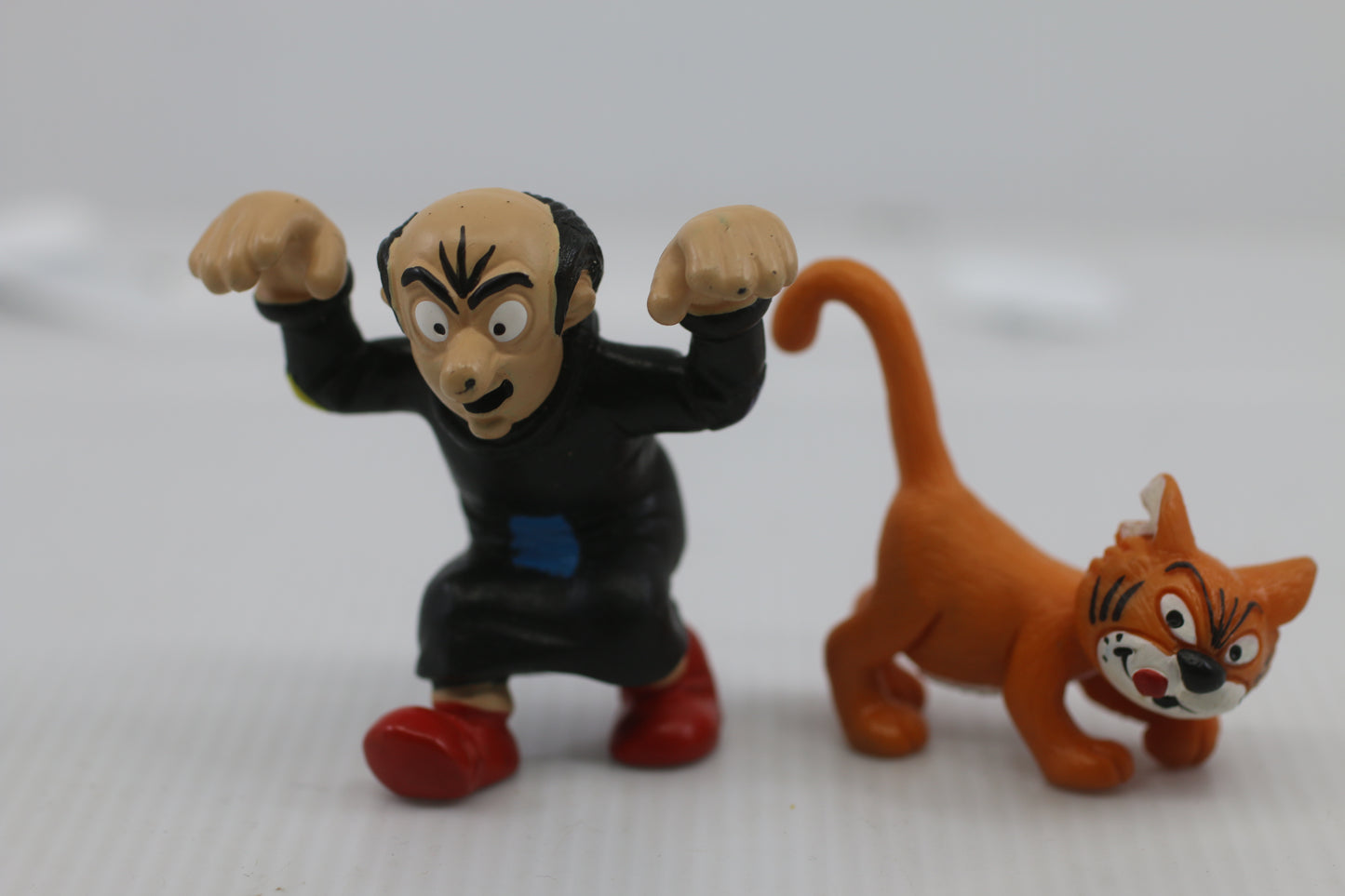 The Smurfs Gargamel & Azrael Cat Figures PVC 1993 Vintage