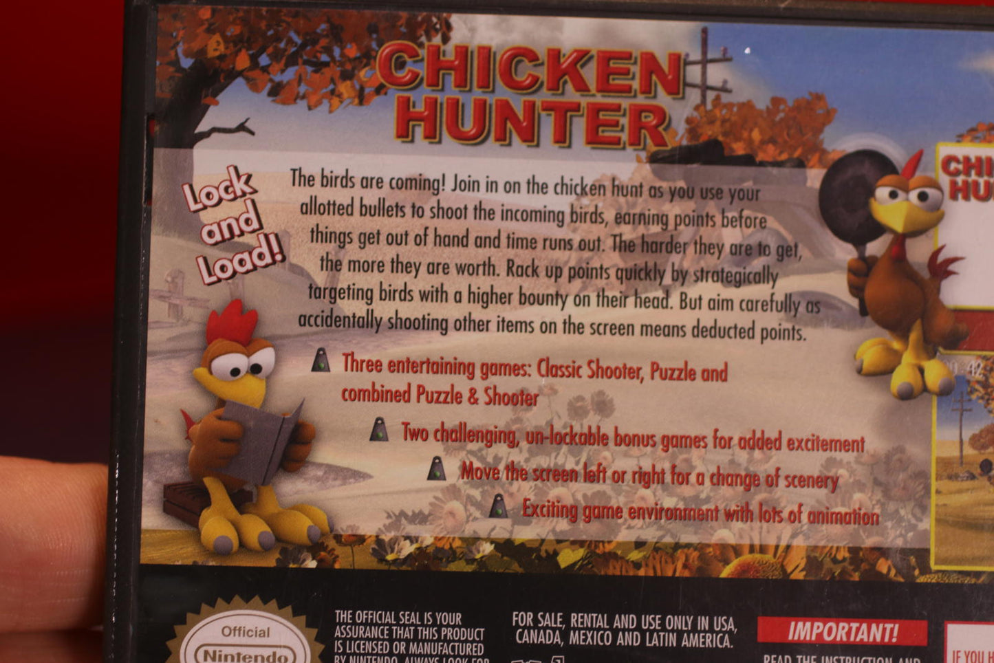 Chicken Hunter Nintendo DS Video Game Complete in Box w/ Manual