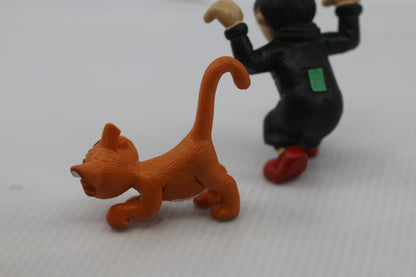 The Smurfs Gargamel & Azrael Cat Figures PVC 1993 Vintage
