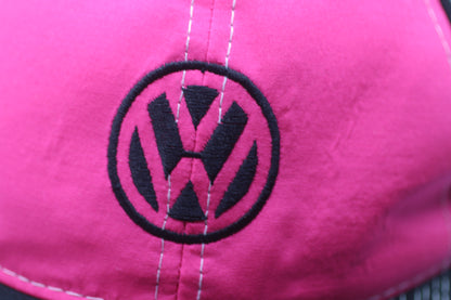 Volkswagen VW Hat Hot Pink Logo Baseball Cap Adjustable Strap Driver Gear