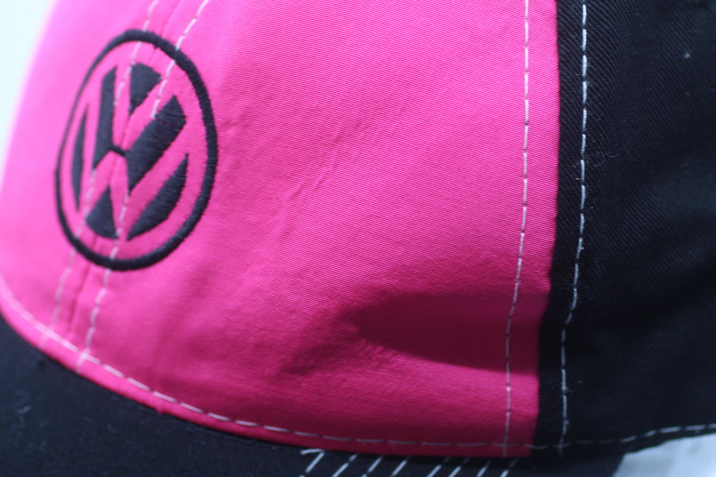 Volkswagen VW Hat Hot Pink Logo Baseball Cap Adjustable Strap Driver Gear