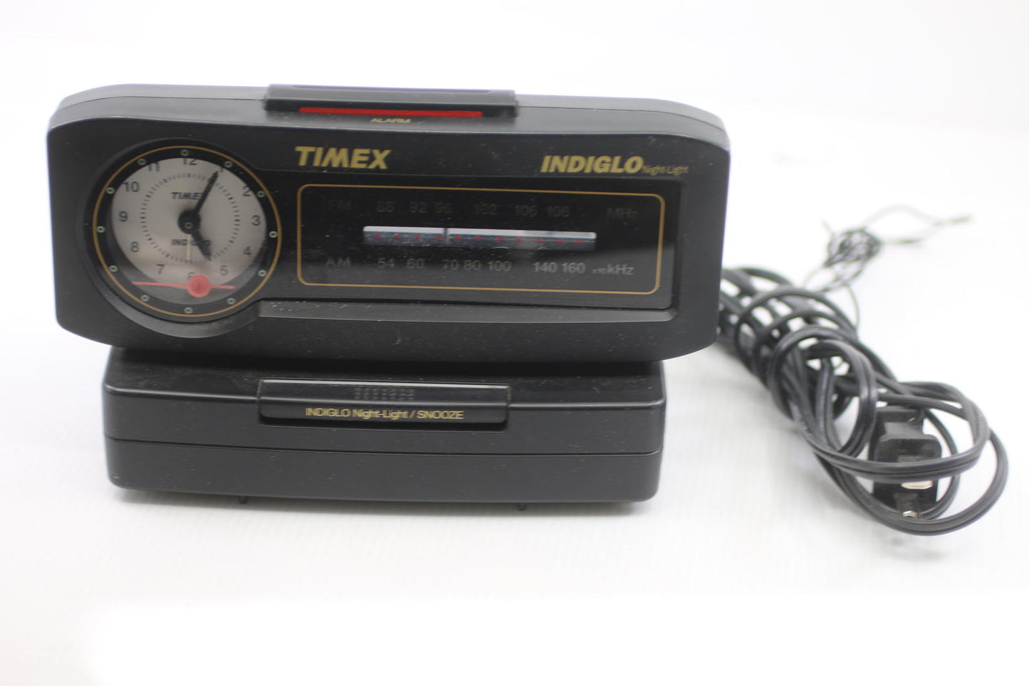 Vintage Timex Indiglo Alarm Clock Radio AM/FM – Analog Dial – Tested Working