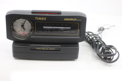 Vintage Timex Indiglo Alarm Clock Radio AM/FM – Analog Dial – Tested Working