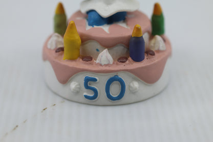 RARE SMURFS 20704 Surprise Party Smurfette 50th Birthday Cake Smurf PVC FigureRARE SMURFS 20704 Surprise Party Smurfette 50th Birthday Cake Smurf PVC Figure