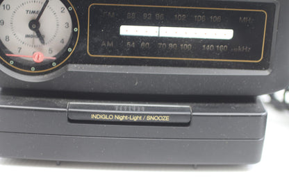 Vintage Timex Indiglo Alarm Clock Radio AM/FM – Analog Dial – Tested Working