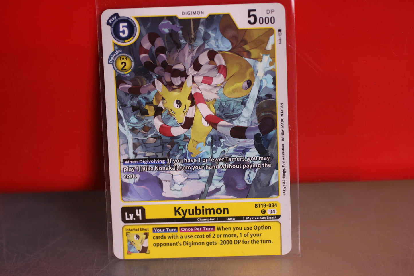 Digimon Card x1 TCG game Kyubimon - Release Special Booster 2.5 BT19-034 C