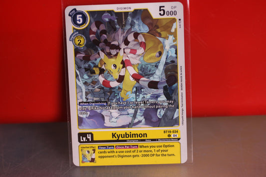 Digimon Card x1 TCG game Kyubimon - Release Special Booster 2.5 BT19-034 C