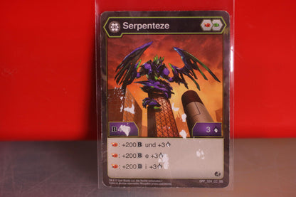 Bakugan Serpenteze Trading Card - Spin Master Game  R DAMAGED