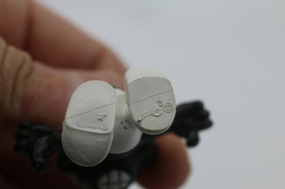 RARE Angry Smurf 20007 Black Teeth Red Eye Vintage Figure Schleich Peyo 1966 HK