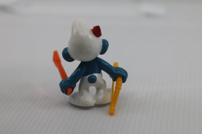 ARCHER SMURF - Bow & Arrow - Vintage SMURFS Bully PVC Figure