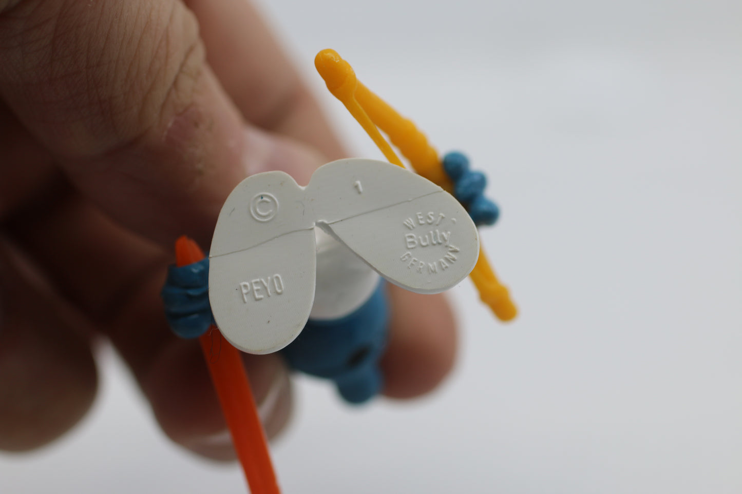 ARCHER SMURF - Bow & Arrow - Vintage SMURFS Bully PVC Figure