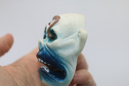 Rubber Monster Finger Puppet Heads Lot of 2 Halloween Horror Toy