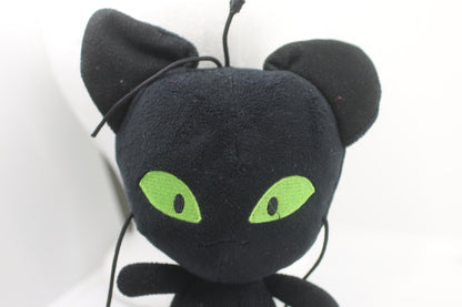 Bandai 2015 Miraculous Cat Noir Plagg Black Plush Soft Stuffed Animal