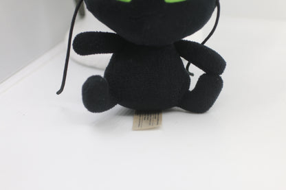 Bandai 2015 Miraculous Cat Noir Plagg Black Plush Soft Stuffed Animal