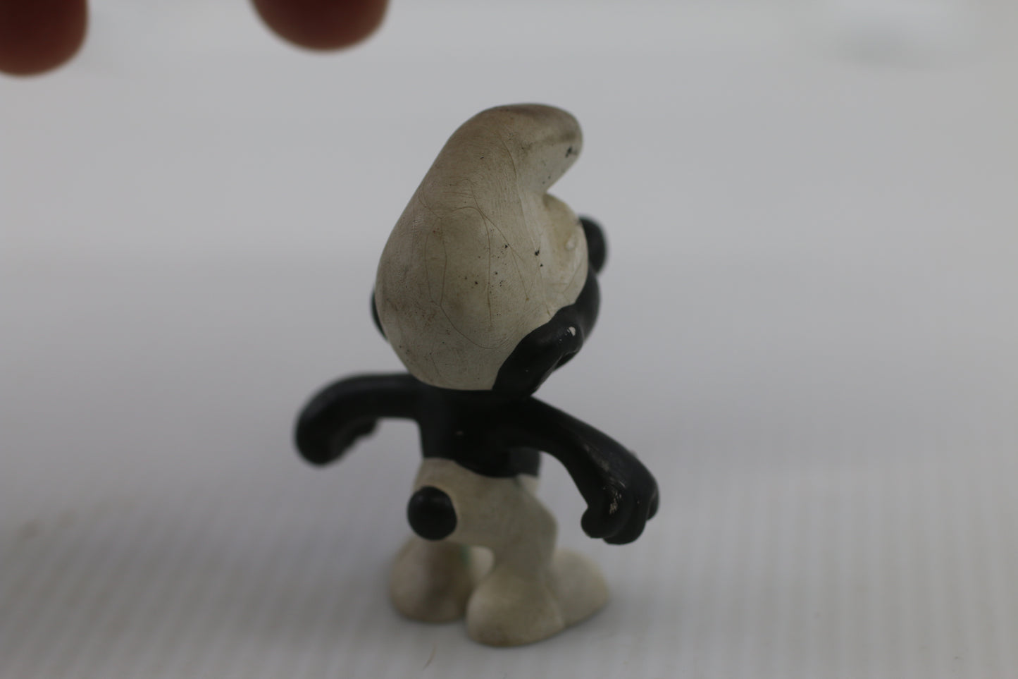 RARE Angry Smurf Black Teeth Vintage Figure Schleich Peyo Germany 1966 #2