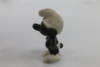 RARE Angry Smurf Black Teeth Vintage Figure Schleich Peyo Germany 1966 #2