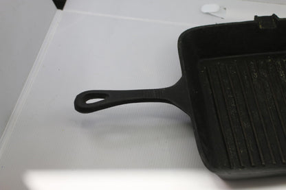 Vintage Old Mountain Cast Iron Square Grill Pan 10" Ribbed Skillet
