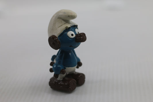 Peyo Smurfs 20175 Clockwork Smurf Figure Vtg 1983 Schleich Peyo PVC Figurine