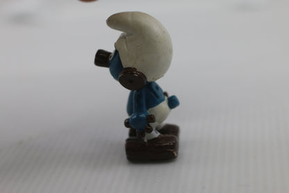 Peyo Smurfs 20175 Clockwork Smurf Figure Vtg 1983 Schleich Peyo PVC Figurine